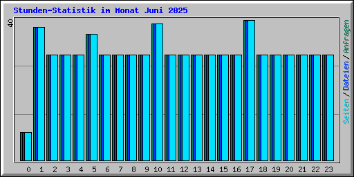 Stunden-Statistik im Monat Juni 2025
